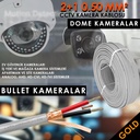 2+1 CCTV 0.50 Kamera Kablosu Gold 250mt Poke Pk-1022