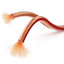 2x0.50 Hoparlör Kablosu Şeffaf Kordon 100mt Poke PK-1165