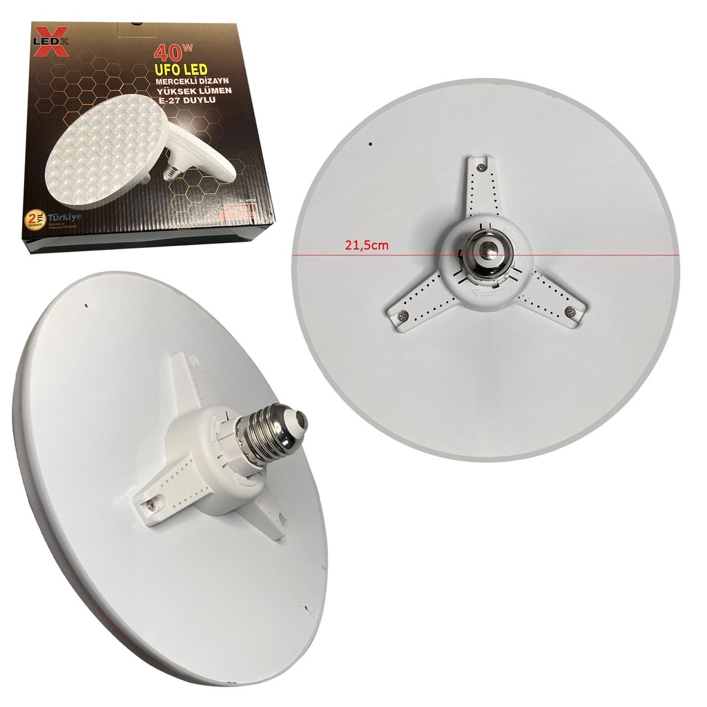 Ufo Led Mercekli Dizayn 220v 40w Beyaz LEDX AL-WFOP