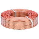 2x2.5 Hoparlör Kablosu Şeffaf Kordon 100mt Poke PK-1182