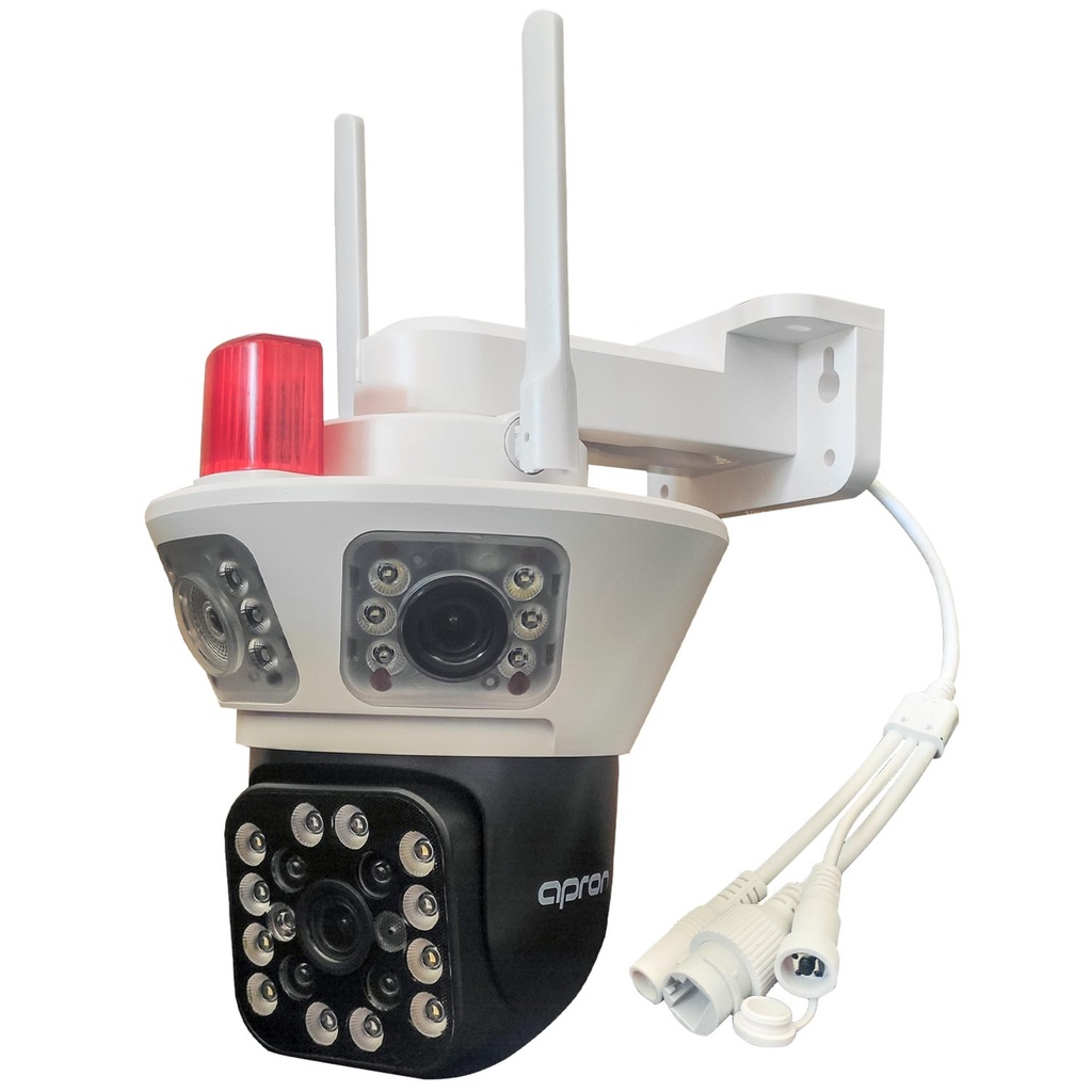 Wifi PTZ 3 Kamera 9MP Gece Renkli Sesli Alarmlı Apronx WP-390