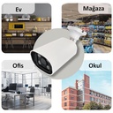 Colorvu Gece Renkli 5mp IP Bullet Kamera Mikrofonlu 2.8mm Apronx AX-BW168S