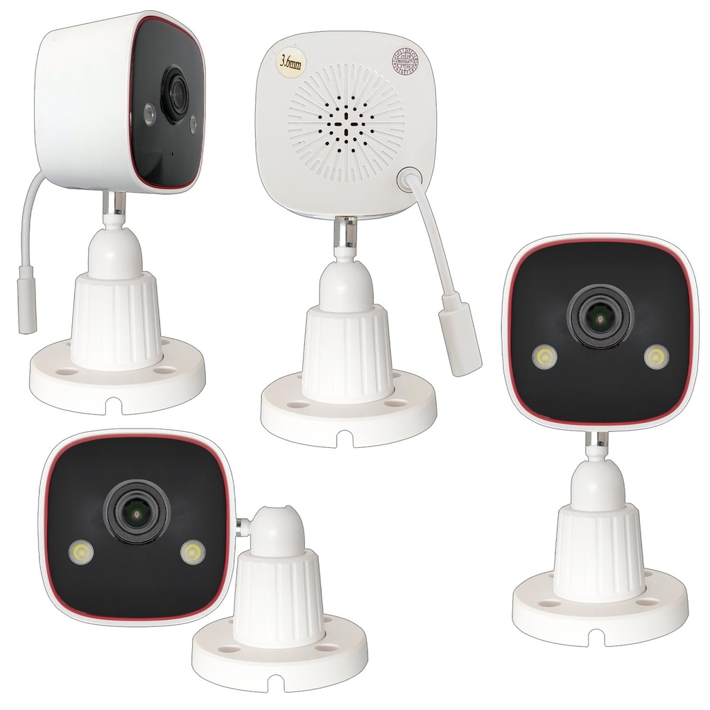 Güvenlik Kamera Seti 4 Kanal NVR + 4 Kamera 3MP Colorvu Gece Renkli Apronx AX-BS420