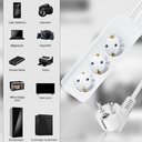 Üçlü Grup Priz 2mt Bakır PLX