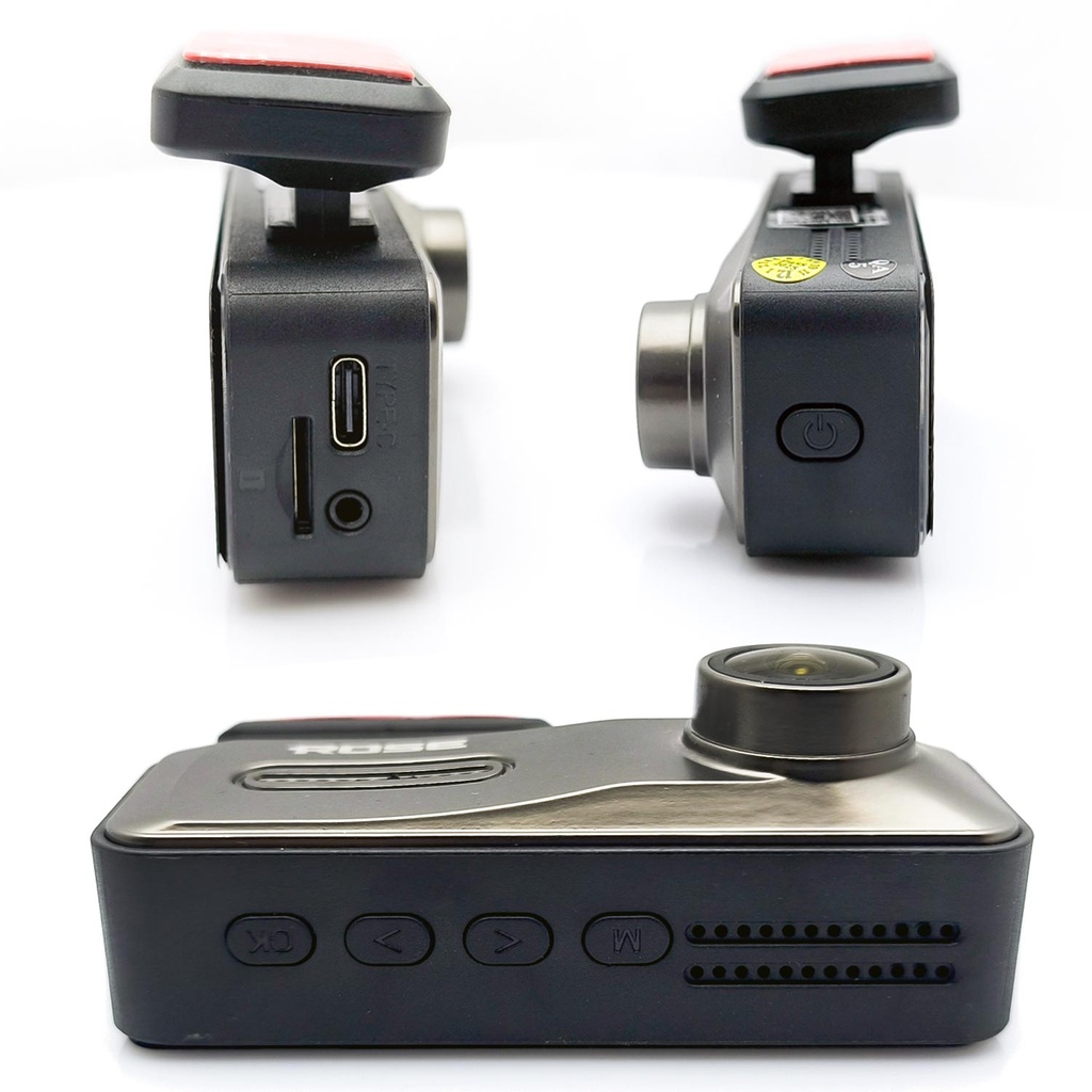 Wifi Araç İçi 2 Kamera GPS'li DVR Led Ekran Gece Renkli Sesli 4K+2K Rose MR-81GPS