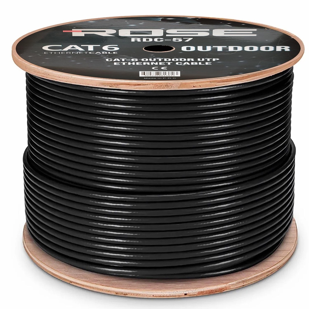 Cat6 Kablo Zırhlı 23Awg 0.50 305mt Rose RDC-57