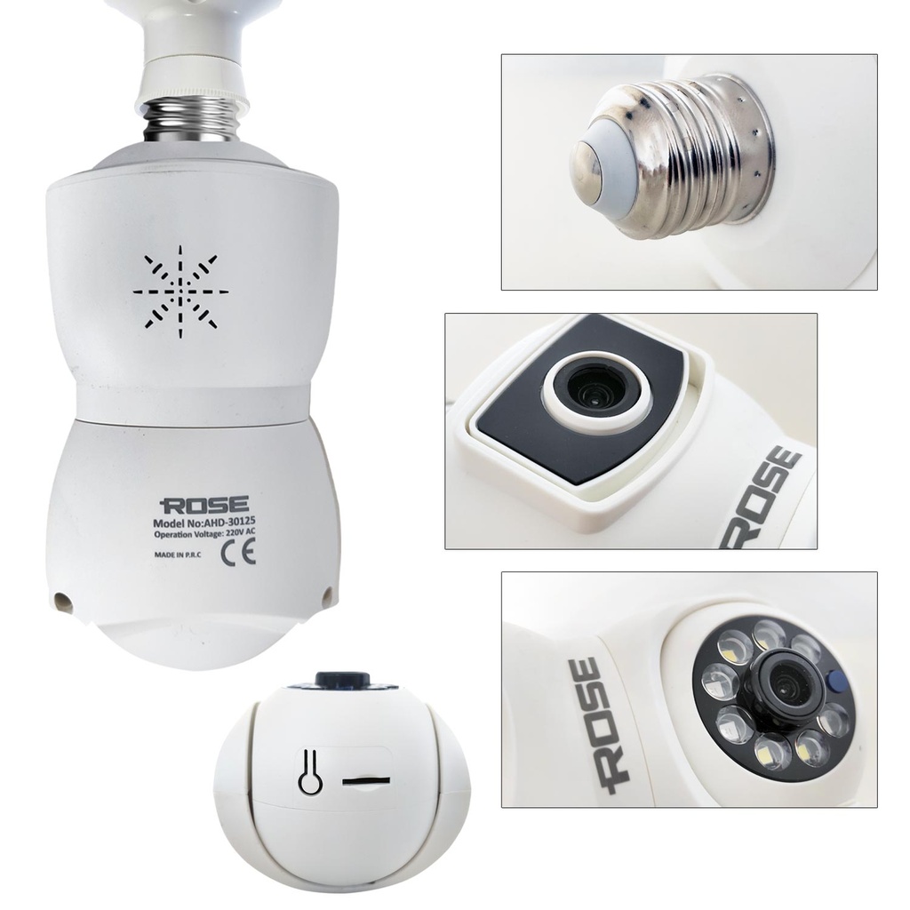 Wifi Akıllı Kamera İç Mekan 360 Derece Sesli Rose AHD-30125