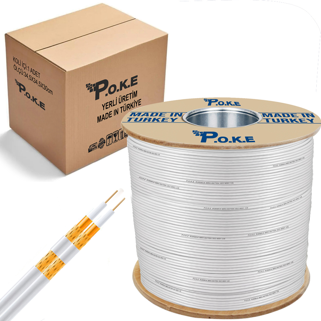 Anten Kablosu RG58/U4 Mini Gold 1000mt Poke PK-1361