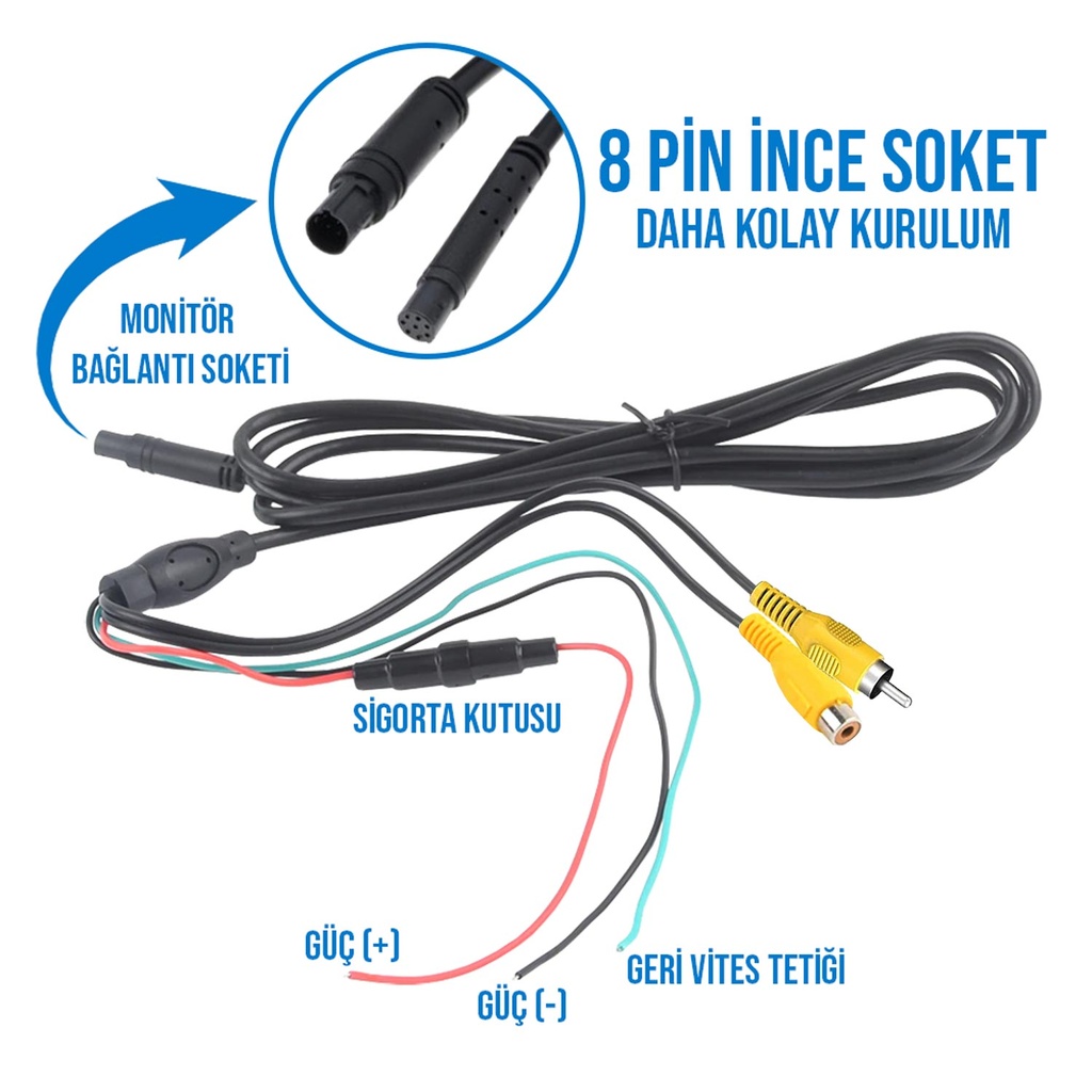 7'' Monitör AV Giriş 12v Audiomax MX-2017