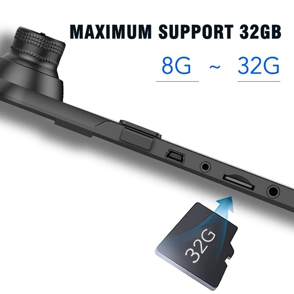 5.5'' DVR Aynalık Araç Kamerası Kayıtlı 2 Kameralı Audiomax KV-706R