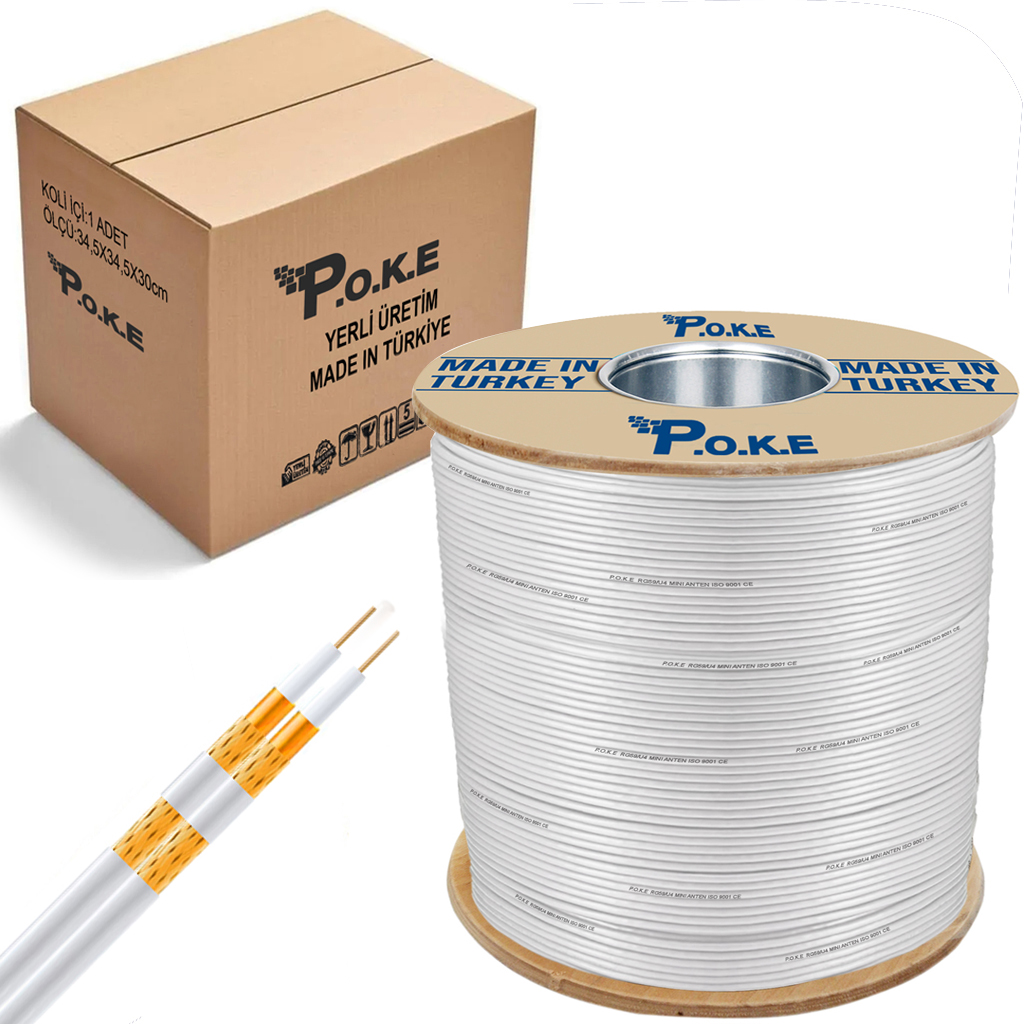 Anten Kablosu RG58/U4 Mini Gold 600mt Poke PK-1070