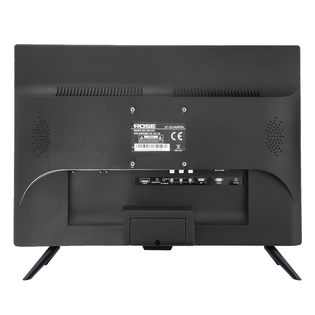 22'' Hd Lcd TV Monitör 55 Ekran Kumandalı 12v Rose CM-122