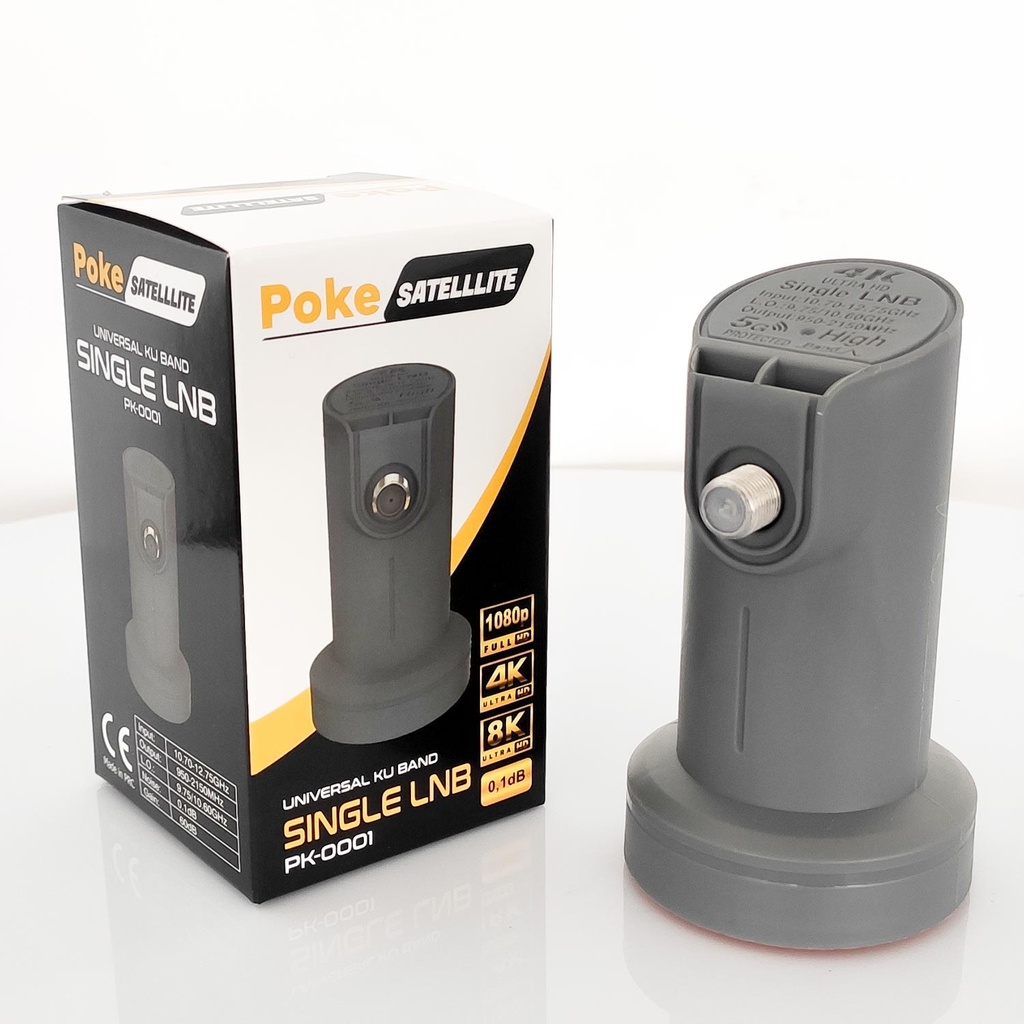 Tekli Lnb Single Yeni 0.1DB 5G 3D 4-8K Poke PK-0001