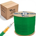 Anten Kablosu Gold RG6/U4 64Tel 1.02 Yeşil 500mt Poke PK-1366
