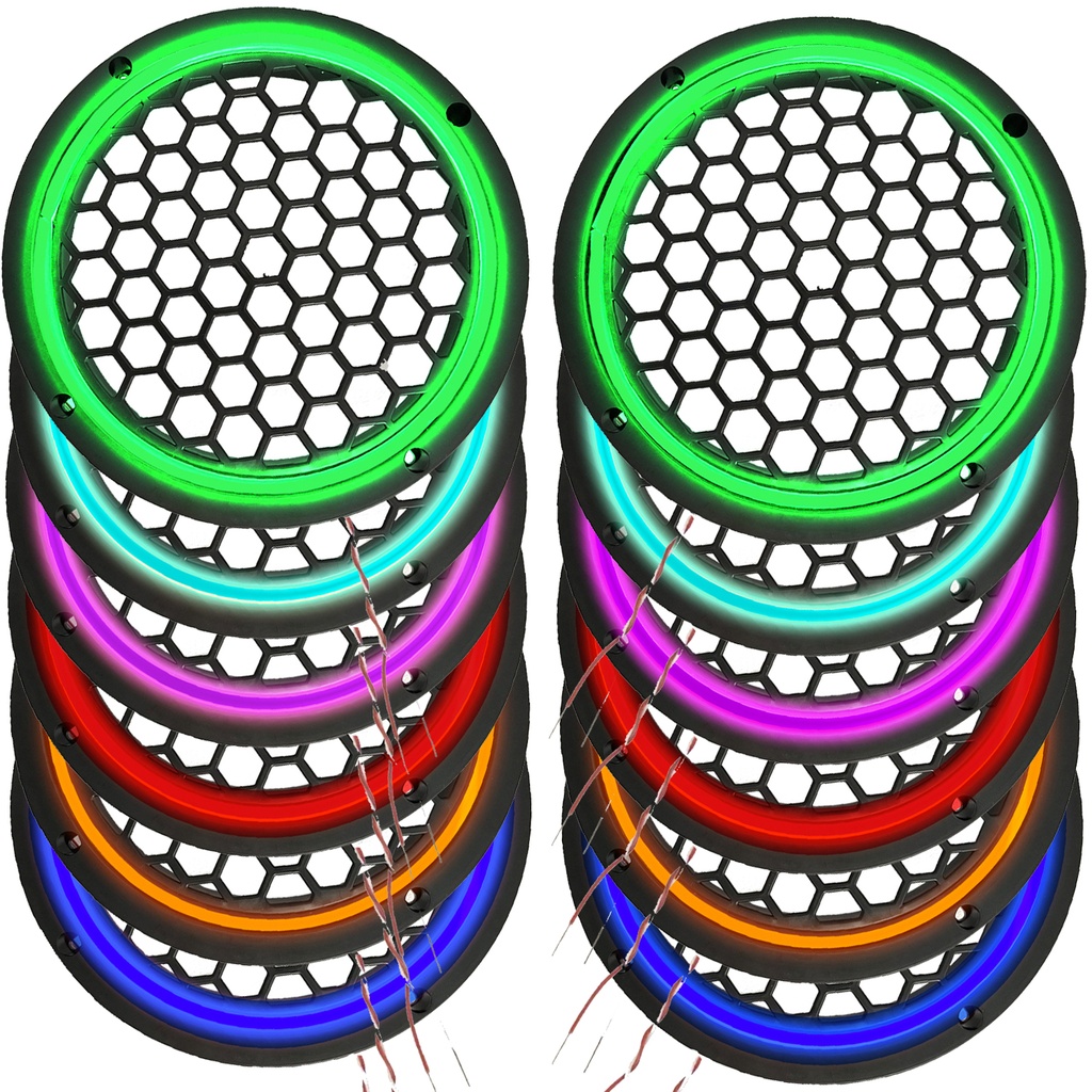 Ledli Hoparlör Kapak 16 cm 2 Adet 12 v Pk-5050