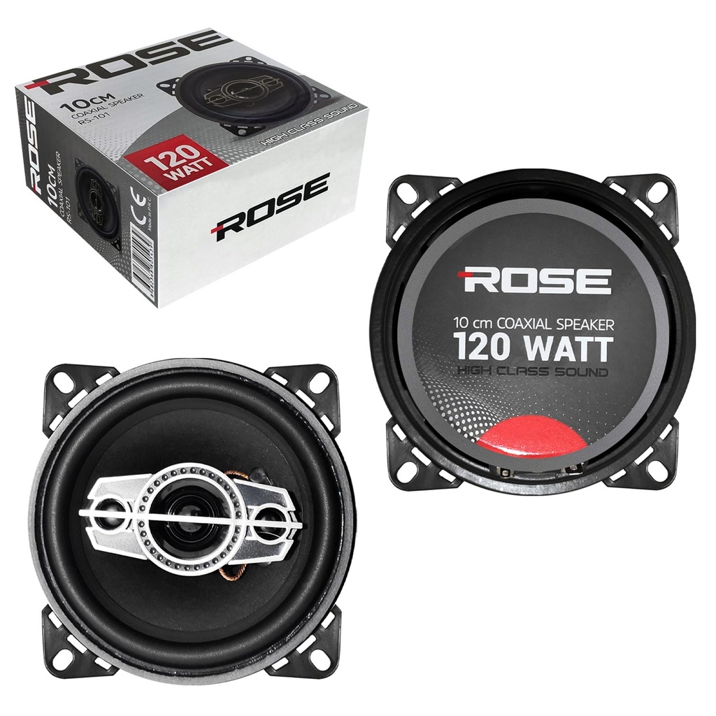 Oto Hoparlör 10cm Tweeterli 1 Adet Rose RS-101