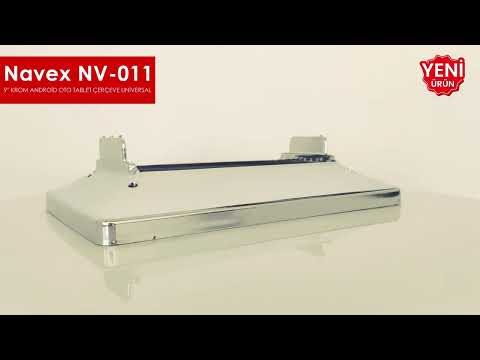 9'' Krom Android Oto Tablet Çerçeve Universal Navex NV-011