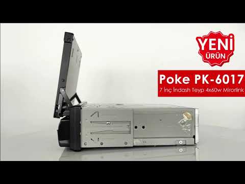 7'' İndash Teyp 4x45w Mirrorlink BT Dual USB TF AUX Poke PK-6017