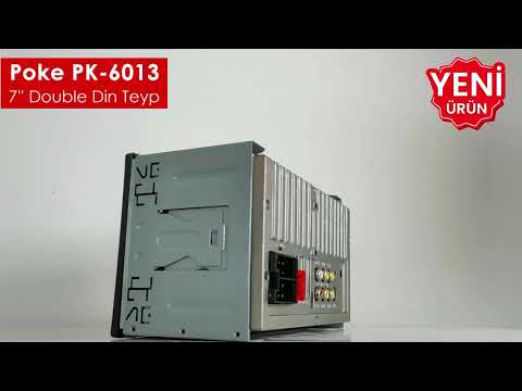 7'' Double Din Teyp 4x60w Dual Şarjlı USB FM SD Kameralı Poke PK-6013