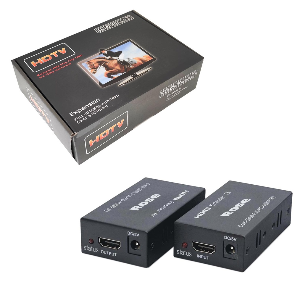 Hdmi Extender 60m Upt Dönüştürücü Cat6 Rose HDMI-360