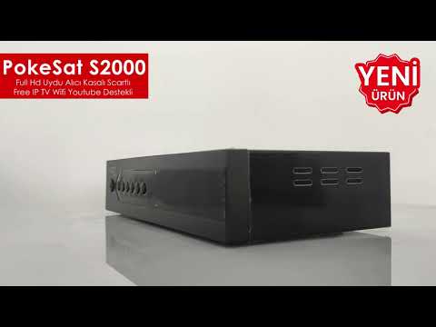 Full Hd Uydu Alıcı Kasalı Scartlı Free IP TV Wifi Youtube Destekli PokeSat S2000