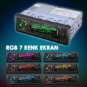 Oto Teyp 4x60w Dsp 3 Anfi Çıkışlı Bt Usb Fm 7 Renk 7388IC Audiomax SX-7000