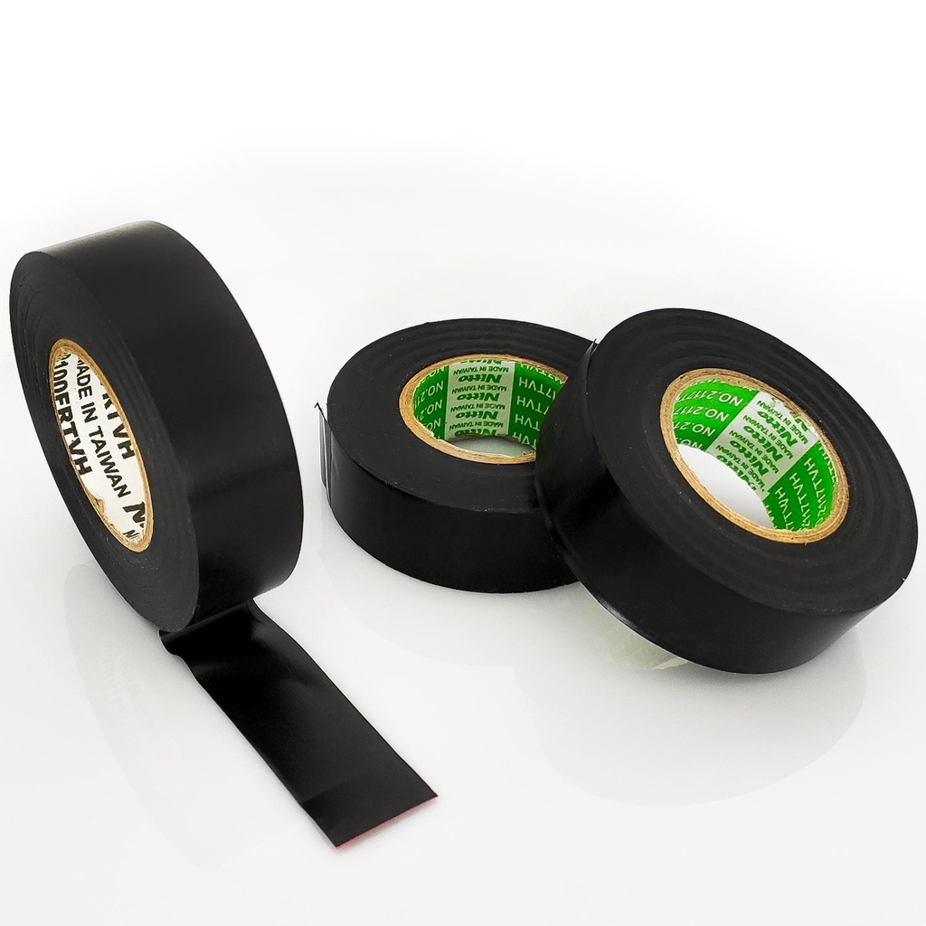 40mt İzole Bant Siyah 10 Adet Made in Taiwan Nitto 2100-FRTVH