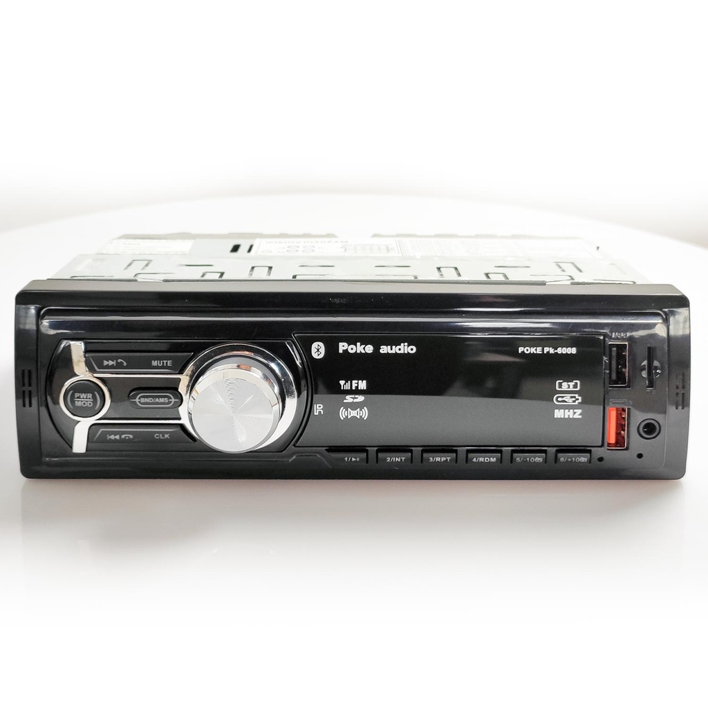 Oto Teyp 4x60 Watt BT Dual USB Fm Aplikasyonlu Poke PK-6008