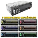 Oto Teyp 4x60 Watt BT 2xUSB Fm Şarjlı Aplikasyonlu 7388 Entegre 7 Renk Poke PK-6012