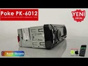 Oto Teyp 4x60 Watt BT 2xUSB Fm Şarjlı Aplikasyonlu 7388 Entegre 7 Renk Poke PK-6012
