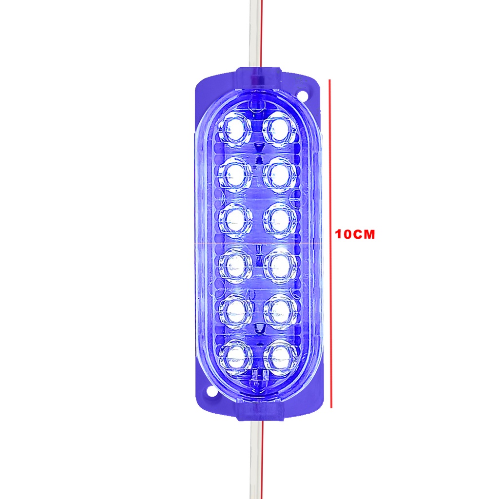 Çakar Modül Led 12v Flaşör 12 Ledli Mavi PK-5614