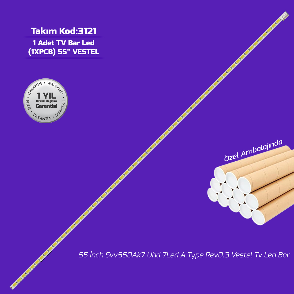 55'' Svv550Ak7 Uhd 7Led A Type Rev0.3 Vestel Tv Led Bar