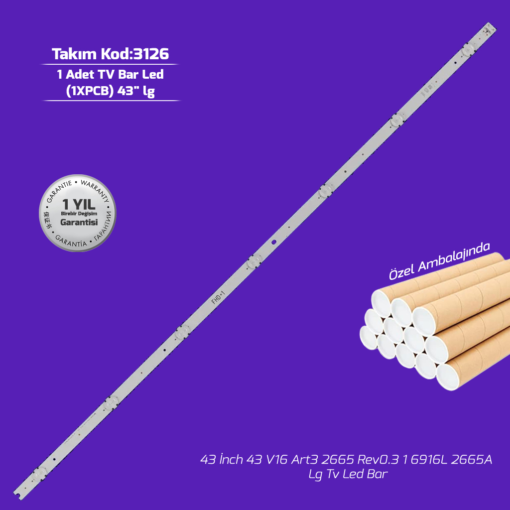 43'' 43 V16 Art3 2665 Rev0.3 1 6916L 2665A Lg Tv Led Bar