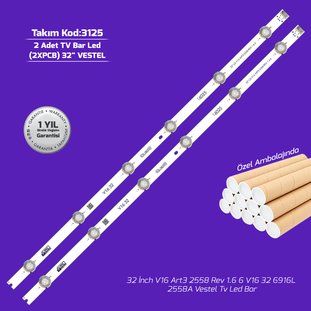 32'' V16 Art3 2558 Rev 1.6 6 V16 32 6916L 2558A Vestel Tv Led Bar