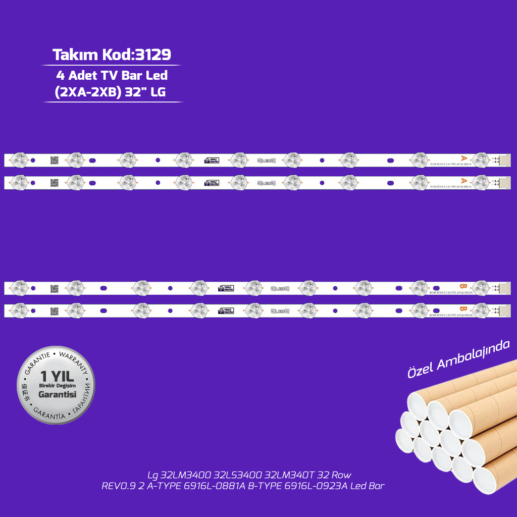 32'' Row Rev0.9 2 A Type 6916L 0881A B Type 6916L 0923A Lg Tv Led Bar
