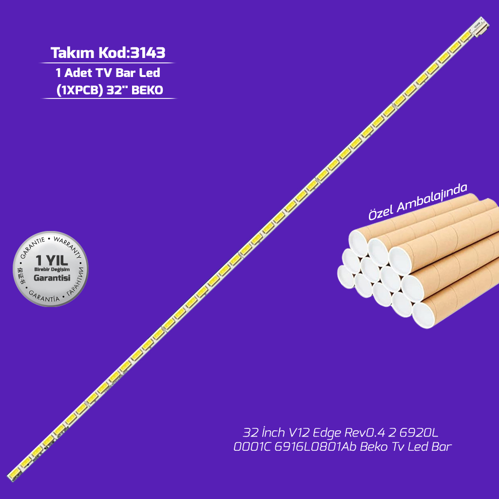 32'' V12 Edge Rev0.4 2 6920L 0001C 6916L0801Ab Beko 1adet Tv Led Bar
