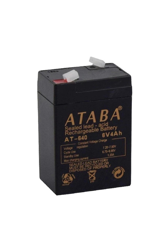 Kuru Akü 6v 4a 7x10x4.3 cm Ataba AT-640