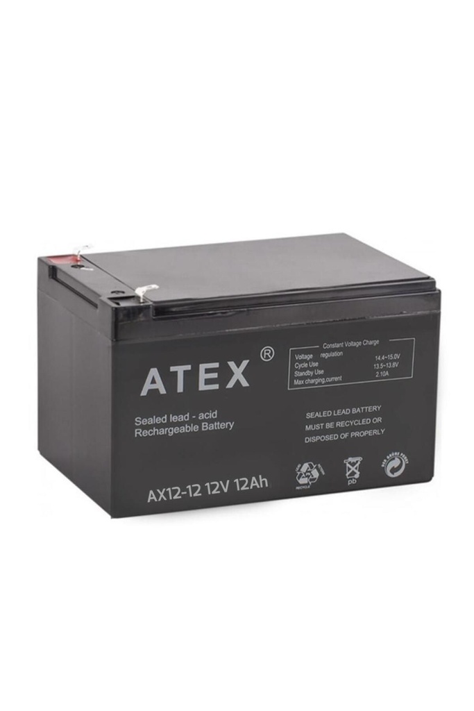 Kuru Akü 12v 12a 15x10x9.5 cm Atex AX12-12