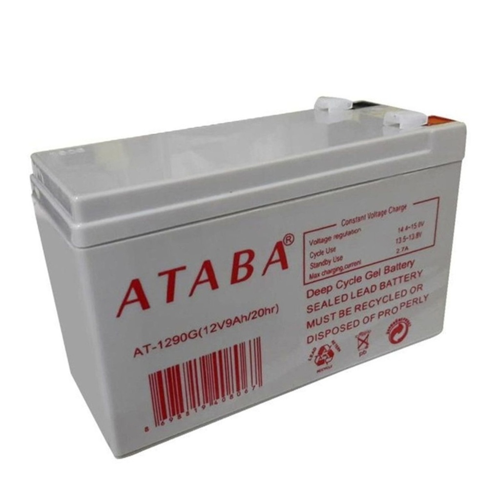 Jel Akü 12V 9A 15x9x6 cm Ataba AT-1290G