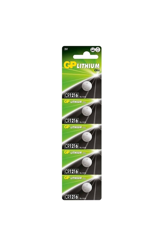1216 Para Pil 3v Lityum 5 Adet Gp-1216