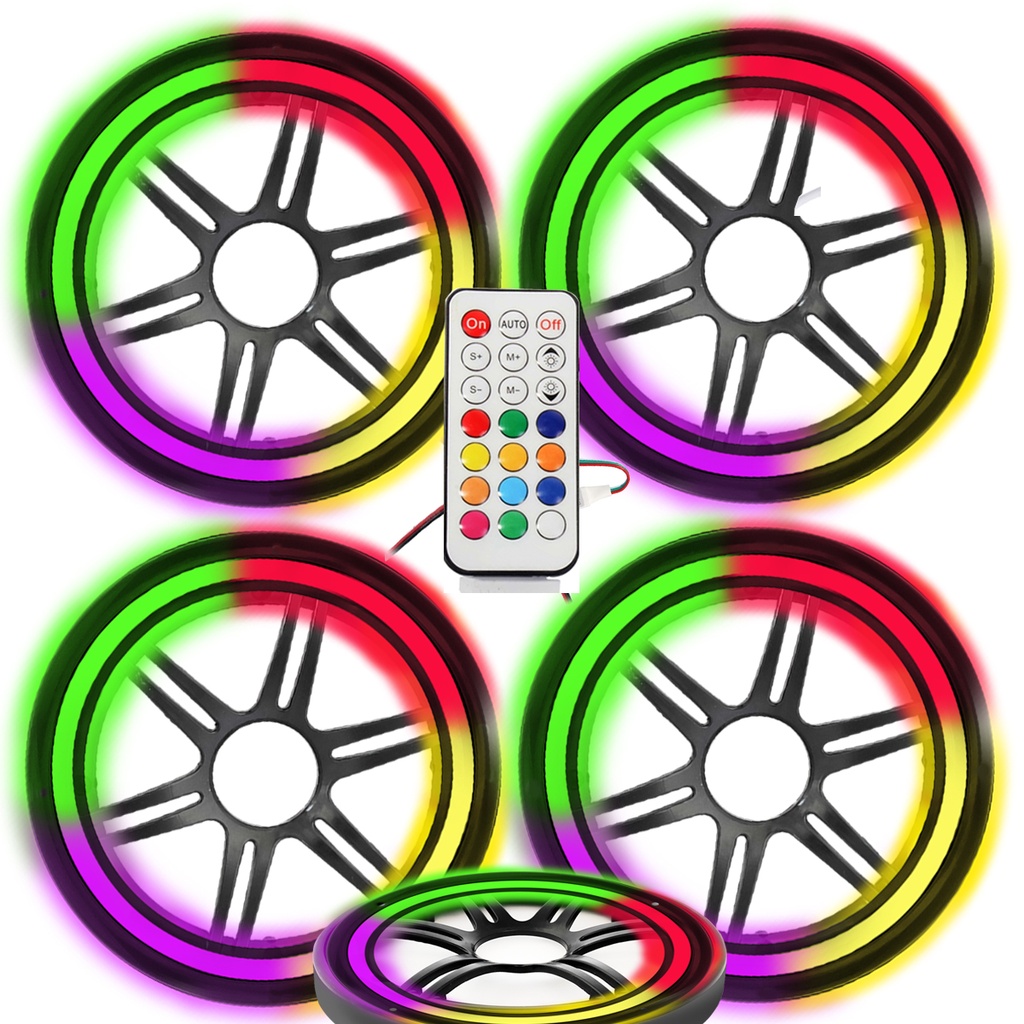 Pixel Ledli 10cm Hoparlör Kapak 4 Adet Animasyonlu Poke PK-6081