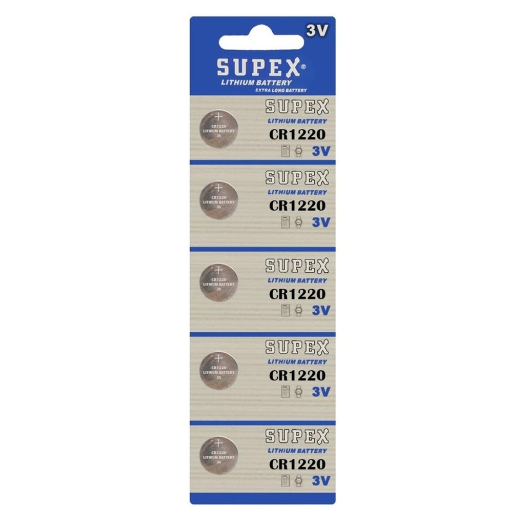 1220 Para Pil 3v Lityum 5 Adet Supex 1220 R33