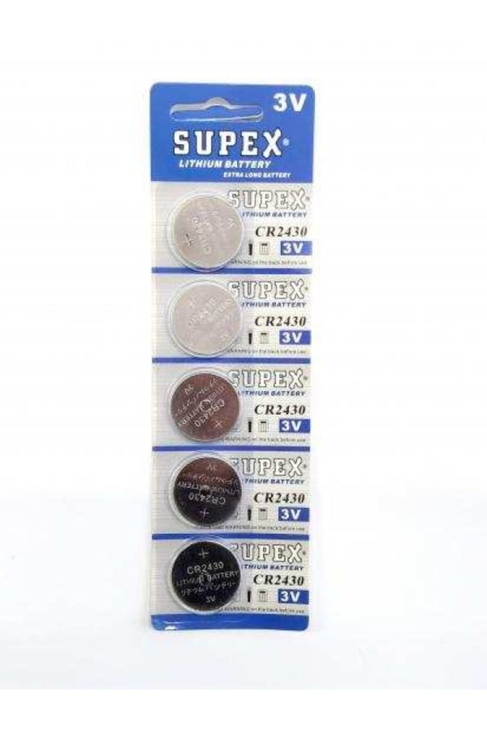 2430 Para Pil 3v Lityum 5 Adet Supex 2430 R29