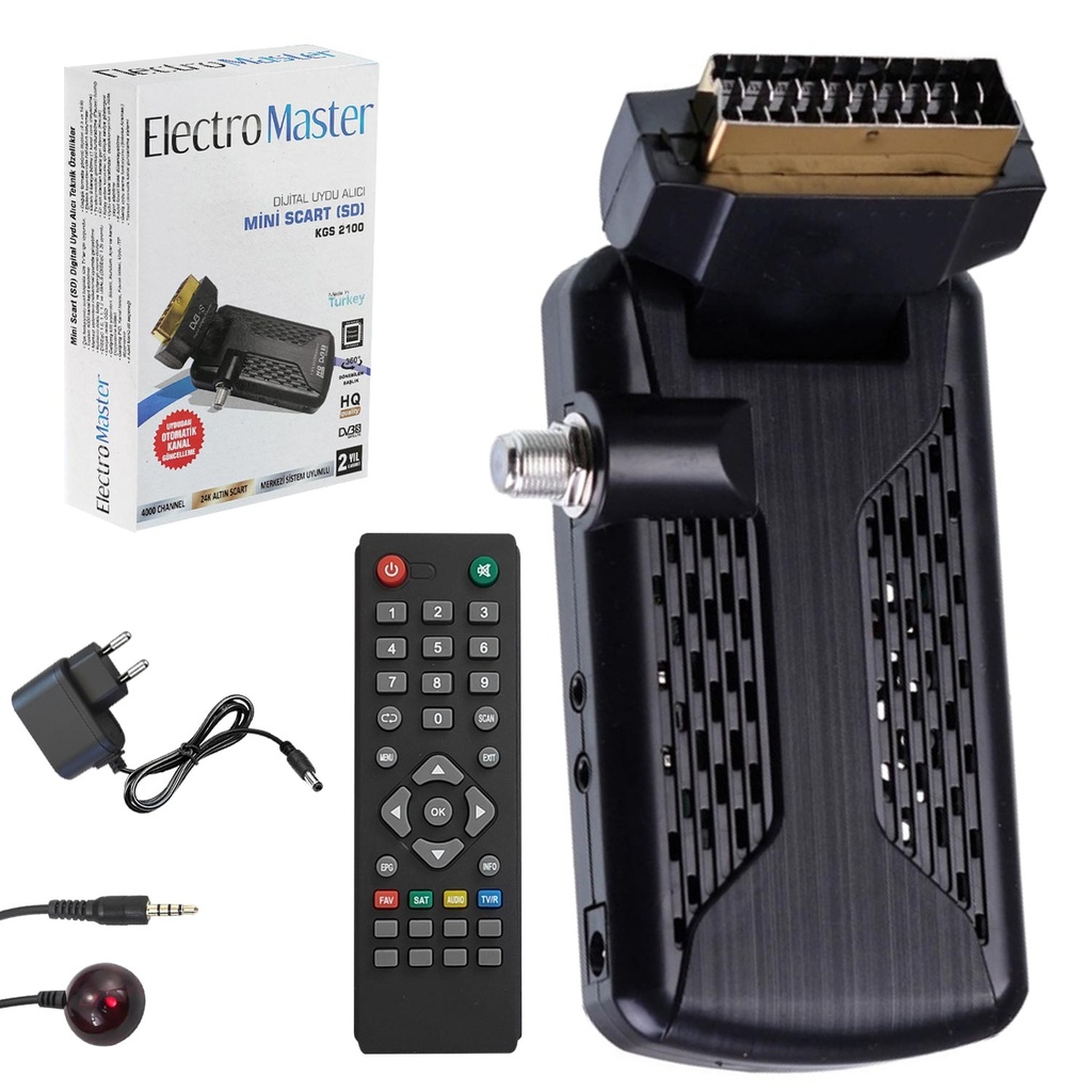 Uydu Alıcı Mini Scart SD TKGS Electromaster KGS-2100  R41