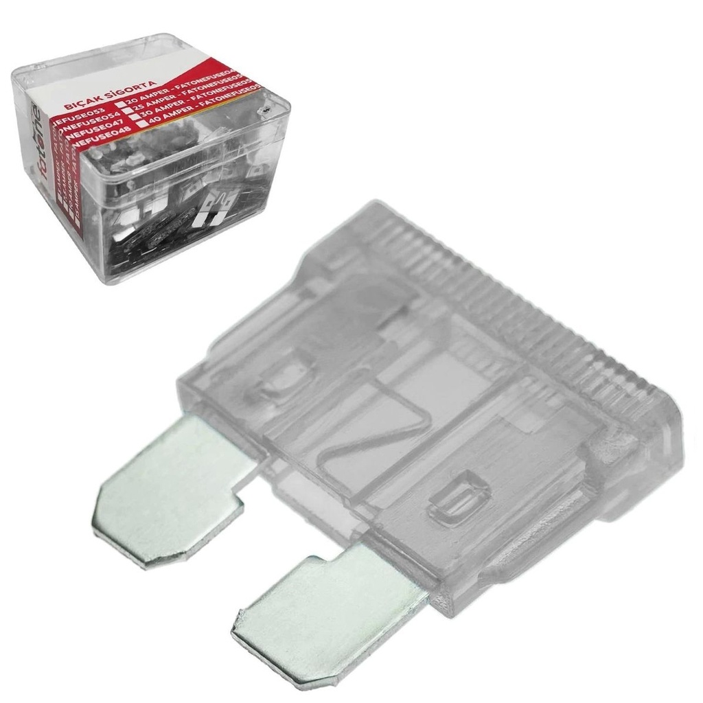 Bıçak Oto Sigorta 25a 100 Adet Fatone FUSE-004  R35