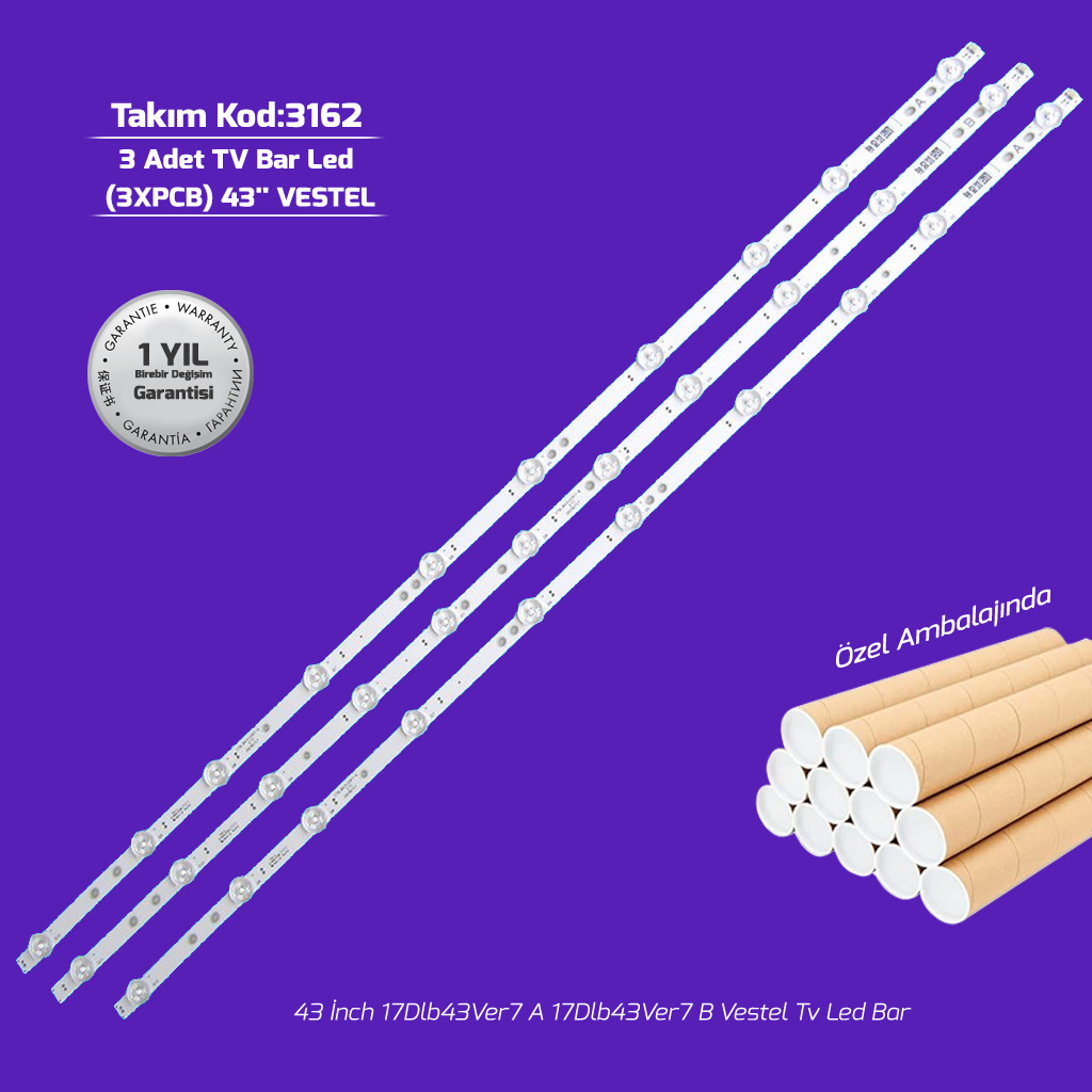 43'' 17Dlb43Ver7 A 17Dlb43Ver7 B Vestel Tv Led Bar