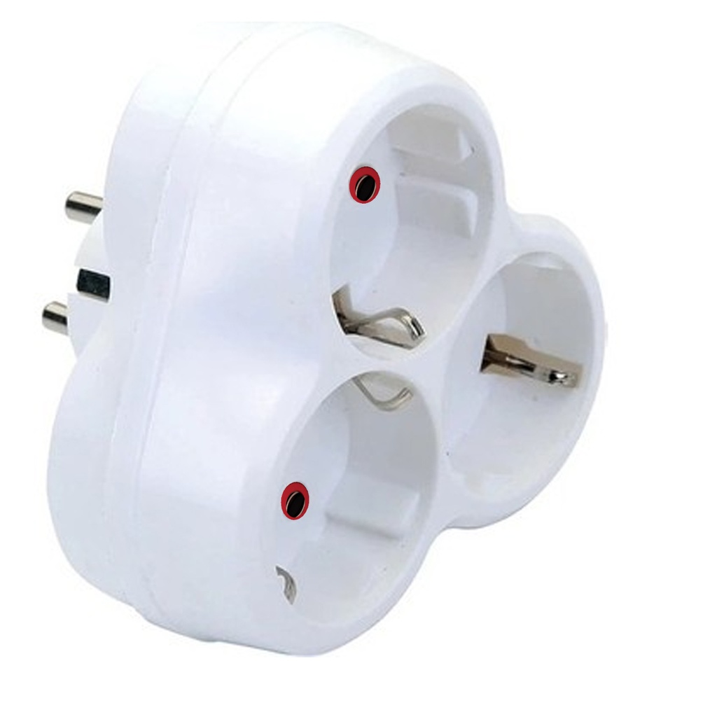 Topraklı Üçlü Priz Golyat Papatya Fetih 101-03