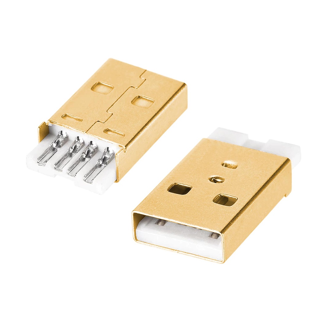 Usb Erkek Fiş Konnektör Şase Karkas Type-A Gold 4Pin Poke PK-5371