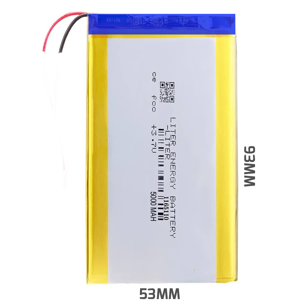 Polimer Pil Batarya 5000 Mah 3.7V Efcell 6549