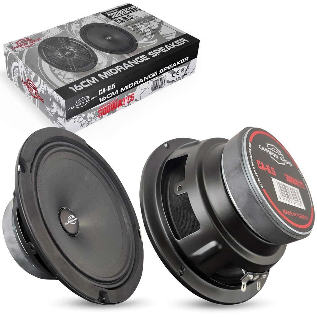 Oto Midrange 16cm 300w 2 Adet Kapaklı Carmon CA-6.5  